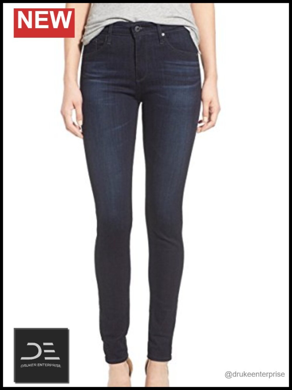 AG Adriano Goldschmied Farrah Skinny Jeans High Rise Stretch Denim